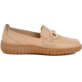 Resim Voyager Bej Hakiki Deri Kadın Casual Ayakkabı Çok Renkli 