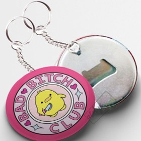 Resim Bad Bitch Club Açacaklı Anahtarlık 58mm 