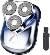 Resim Sarini Mini elektrikli tıraş makinesi, taşınabilir elektrikli tıraş makinesi, USB üzerinden şarj edilebilir, yıkanabilir, hafif tıraş makinesi, seyahat, ofis vb. için 