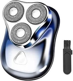 Resim Sarini Mini elektrikli tıraş makinesi, taşınabilir elektrikli tıraş makinesi, USB üzerinden şarj edilebilir, yıkanabilir, hafif tıraş makinesi, seyahat, ofis vb. için 