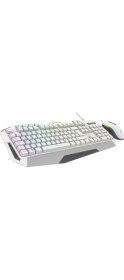 Resim Rampage Km-34 Glare Beyaz USB Rgb Aydınlatmalı Q 12800 Dpı Mouse Gaming Oyuncu Klavye Set 