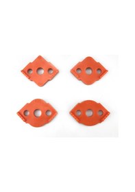 Resim Aubyhe Ahşap İşçiliği İçin 4'lü Yarıçap Kalıbı Seti - Sabit Konumlandırma Deliği İle Hızlı Yuvarlak Köşe Oluşturucu - Turuncu 