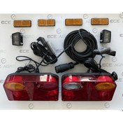 Resim Römork Karavan E Belgeli Stop Lamba Takım 7 Pin 