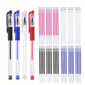 Resim Isıtma Silme Kumağı Markalama Kalemleri Seti - 36Pcs (4 Kalemlik Kasa + 32 Yenileme) / 64Pcs (8 Kalemlik Kasa + 56 Yenileme) - Dikiş, Terzi, Giyim Yapımı, DIY Projeleri için Yumuş Yazı Kalem 