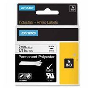 Resim Dymo 1868736 XTL Sabit Polyester Düz Yüzey 9 x 9 Beyaz-Siyah 