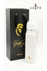Resim Galatasaray LİSANSLI 650ML YENİ SEZON ÇELİK TERMOS BARDAKLI ÖZEL KUTULU 