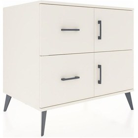 Resim Kronos Şifonyer Tek Raflı 2 Çekmeceli 2 Kapaklı 88x59x80 Aytaşı-aytaşı Aytaşı 