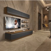 Resim Decoraktiv Eko 5b Mdf Std Tv Ünitesi Tv Sehpası - Pera - Antrasit 