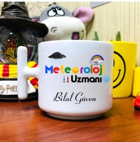 Resim Meteoroloji Uzmanı Latte Fincanı 