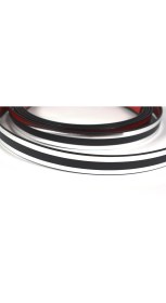 Resim Trend Garaj Çift Şerit Krom 20 mm 3 Metre Nikelaj Şerit 
