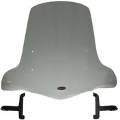 Resim GP Kompozit Scooter Universal 2020 Uyumlu Elcikli Ön Cam Füme 59 cm 