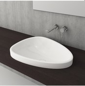Resim Bocchi Etna Tezgah Üstü Lavabo Mat Beyaz 58 CM 1112-002-0125 