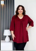 Resim 01bella Kadın Büyük Beden Şık Bluz 391657143 Bordo 