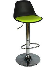 Resim Bürocci 9537S0110 Nadya Bar Sandalyesi Yeşil Deri Yeşil 