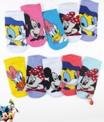 Resim Color Socks 10'lu Çocuk Sevimli Karakterler Patik Çorap Seti 
