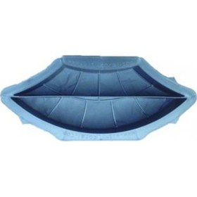 Resim Plastik Parke Taşı Kalıbı Tekli Midye Yatay 1/2 (10 Adet) 