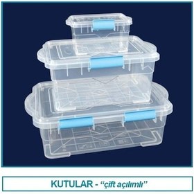 Resim İSOLAB 062.39.905 saklama kutusu - çift açılımlı - 5.00 lt (1 ade 