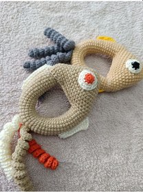 Resim Balık Çıngırak Amigurumi Çok Renkli 