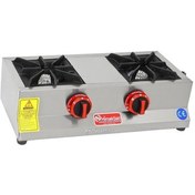 Resim Himaksan Endüstriyel Doğalgazlı Set Üstü Mini Çiftli 2 Gözlü Ocak 