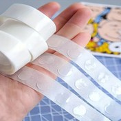 Resim 100 Adet Çift Taraflı Yapışkan Nokta Bant - Kullanımı Kolay, İz Bırakmayan, Tüy Olmayan Yapışkan Nokta Etiketleri DIY Parti Süslemeleri İçin - Düğün, Gelin Duşu, Doğum Günü, Ev Hediyesi, Yıldönümü ve Çok Yönlü Tatil Kullanımı İçin Mükemmel 