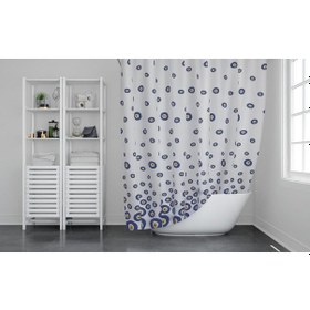 Resim Zethome Günce Banyo Duş Perdesi 3795 Tek Kanat 1x100x200 Çok Renkli 