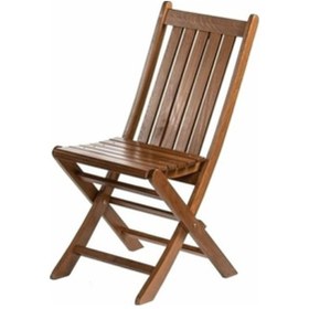 Resim Bahçeme Avşa Katlanır Ahşap Bahçe Balkon Sandalyesi Kolçaksız Ahşap 