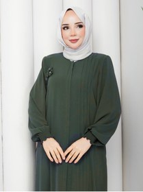 Resim moda asmila Özel Günler İçin Terletmez Ferace Broş Hediyeli 
