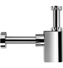 Resim Studor Trap-Vent havalıklı lavabo sifonu, kromajlı, süzgeçsiz, 1 1/4'' süzgeç bağlantı ağızlı, 32lik çıkışlı, tıkanma ve koku önleyici hızlı akışlı temizlenebilir havalıklı lavabo gider sifonu 