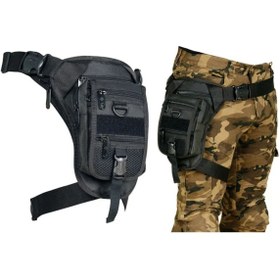 Resim ebakbak Motosiklet Bel Bacak Çantası Impertex Kumaş Kemerli Ve Cırtlı Çok Fonk Çepli Motor Çanta 