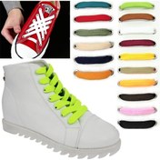 Resim Foottab Renkli Yassı Spor Ayakkabı Bağcığı 120 Cm 