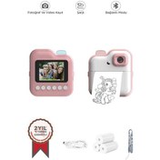Resim Torima Trm-cmr15 Pembe Dijital Video Kayıt Fotoğraf Çocuk Kamerası Anlık Termal Resim Kağıt Baskılı Yazıcı 