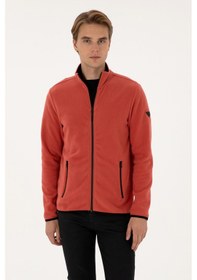 Resim U.S. Polo Assn. Erkek Regular Fit Gül Kurusu Polar Örme Hırka 50313779-VR026 