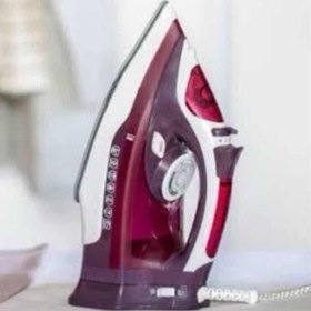 Resim makay Seramik Tabanlı Kırmızı 2200 Watt Şok Buharlı Ütü 
