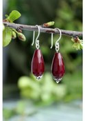 Resim Stoneage Jewellery Küpe Gümüş Ceyt Doğal Taş Gümüş 