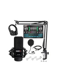 Resim Midex MX-2020 Diamond Set Efektli Ses Kartı Mikrofon Kulaklık Stand Kayıt Canlı Yayın Seti (PC ve Telefon) 