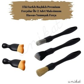 Resim 5'li Hassas Araç İç Ve Dış Fırçaları Set Premium 1 Adet 
