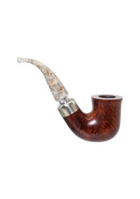 Resim Şahin Outdoor 5 Yıldız 9mm. Filtreli Akrilik Saplı Pipo 260170 