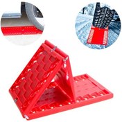 Resim Ally Araç Lastik Kar Ve Çamur Paleti Tekerlek Patinaj Pedi Katla Kırmızı 