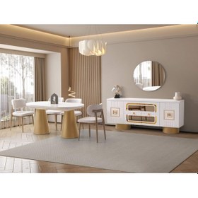 Resim Arizona Yemek Odası Takımı %100 Mdf 