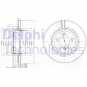 Resim DELPHI BG3938 Fren Diski (WA842912) (Fiyat:2 Adet İçindir) 