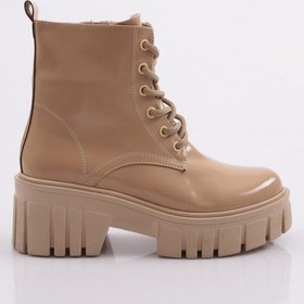 Resim Dgn Es805 Kadin Kalin Taban Bağcikli Topuklu Bot ES805-2007-R10888 Ten Rengi 