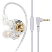 Resim Lasonstiges Beyaz Qkz Ak6-şanslı Kulaklık Hıfı Bas Kulaklık Monitör 3 Seviyeli Ayar Anahtarı 3.5mm Aux Kulak İçi Kulaklık Spor Stereo Ses Kulaklık 