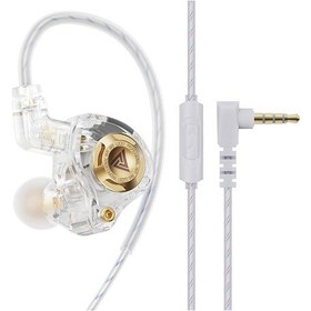 Resim Lasonstiges Beyaz Qkz Ak6-şanslı Kulaklık Hıfı Bas Kulaklık Monitör 3 Seviyeli Ayar Anahtarı 3.5mm Aux Kulak İçi Kulaklık Spor Stereo Ses Kulaklık 