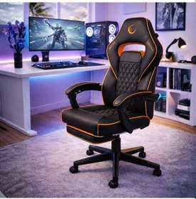 Resim Kl-r12 Lumos Terletmez Kumaş Gri Oyuncu Koltuğu Gri 