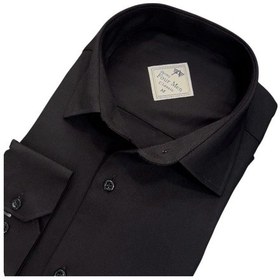 Resim Linen Keten Klasik Uzun Kollu Terletmeyen Siyah Erkek Gömlek Regular Kalıp -10155 Siyah 