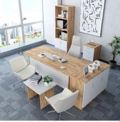 Resim Bubble 5'li Ofis Takımı Model 5 Çam Beyaz 