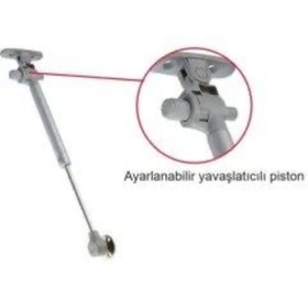 Resim Hafele Gazlı Piston Frenli Amortisör 100 N 10 Lu Paket 