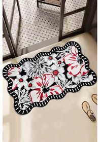 Resim Grocen Tekli 60x100cm Banyo Paspası, Kaydırmaz Tabanlı Djtbanyo Renkli 