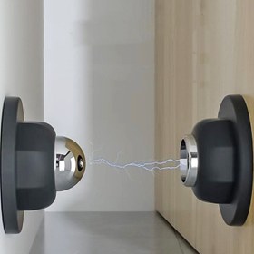 Resim 1 adet Güçlü Manyetik Silikon Kapı Durdurucu - Matkap Gerektirmez, Kolay Kurulum, Çarpışma Önleyici, Sessiz & Dayanıklı Siyah, Beyaz, Şeffaf ve Cilalı Metal Kaplama ile Ev & Ofis İçin 