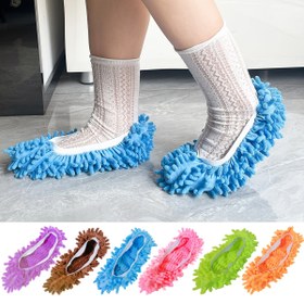 Resim 2 adet Chenille Mikrofiber Mop Terlikleri - Yıkanabilir Yeniden Kullanılabilir Toz Zemin Temizleme Terlikleri, Çıkarılabilir Bez Pedlerle Çok Amaçlı Ev Temizleme Araçları, Sert Ahşap, Fayans, Laminat Zeminler, Kapalı Kullanım, Temizlik Aksesuarı 